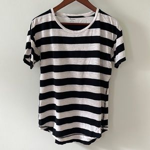 Madewell Whisper Cotton Crewneck Tee in Allendale Stripe